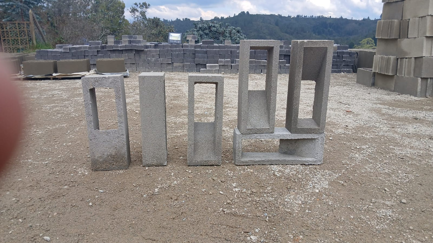 Calado Prensado de Concreto 40x10x15 cm