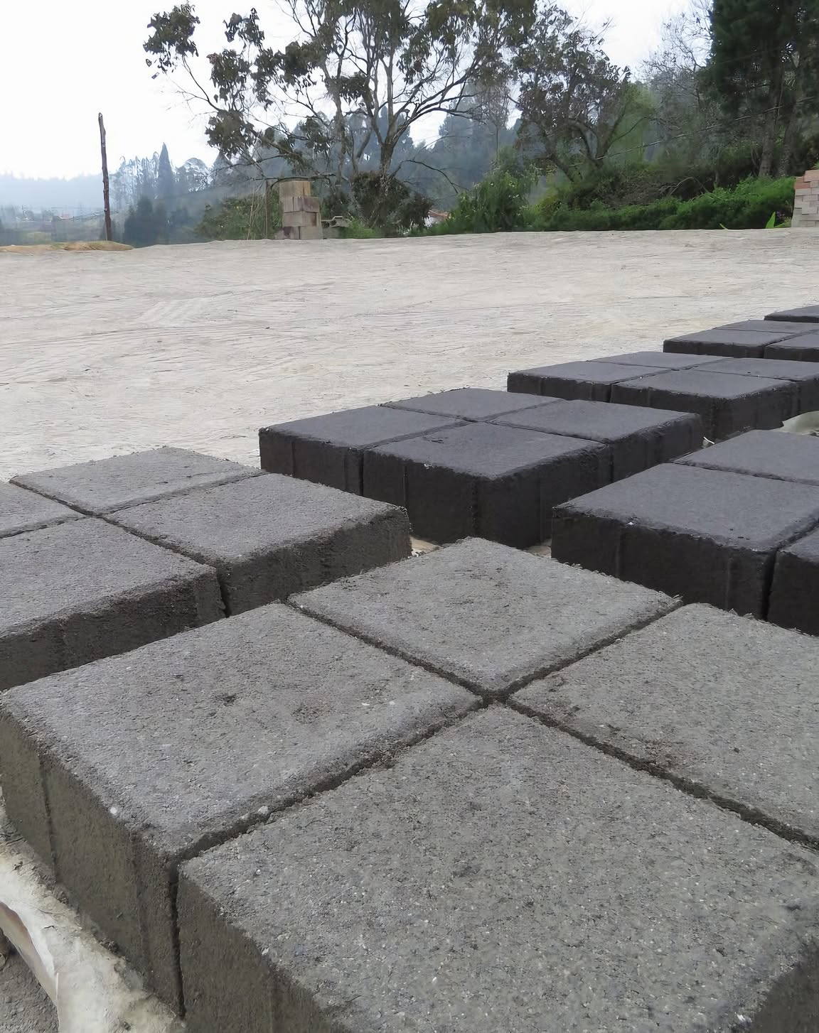 Adoquín Cuadrado de Concreto 20x20x8