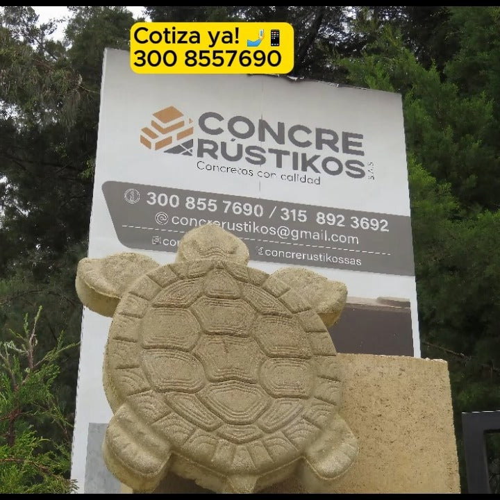 Piezas de Concreto | Tortugas | Huellas | Pasos | Corazones | Figuras Geométricas Todo de Concreto