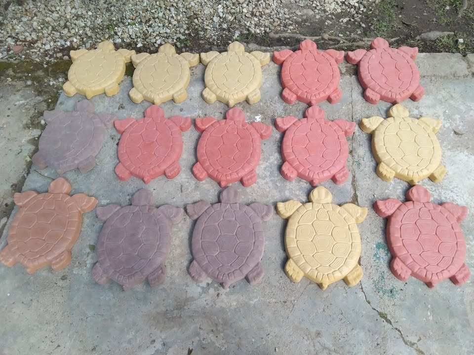 Piezas de Concreto | Tortugas | Huellas | Pasos | Corazones | Figuras Geométricas Todo de Concreto