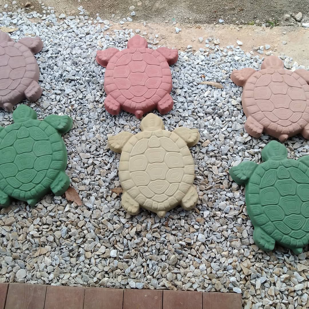 Piezas en Concreto | Tortugas | Huellas | Pasos | Corazones | Figuras Geométricas