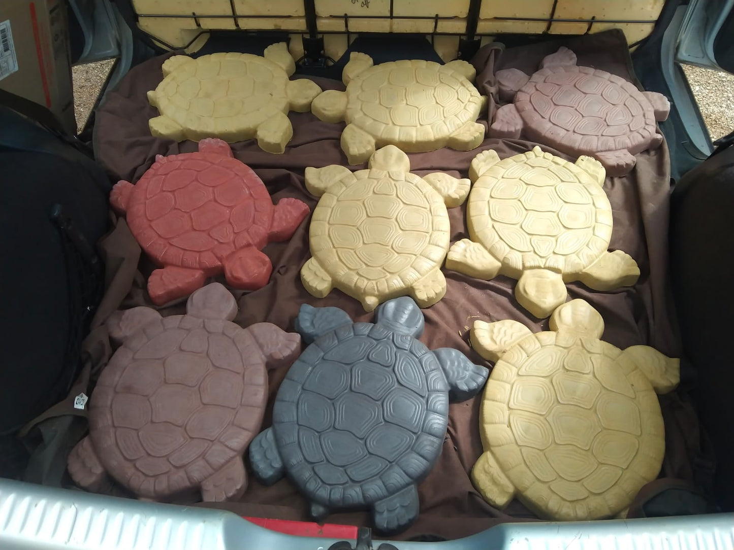 Piezas en Concreto | Tortugas | Huellas | Pasos | Corazones | Figuras Geométricas