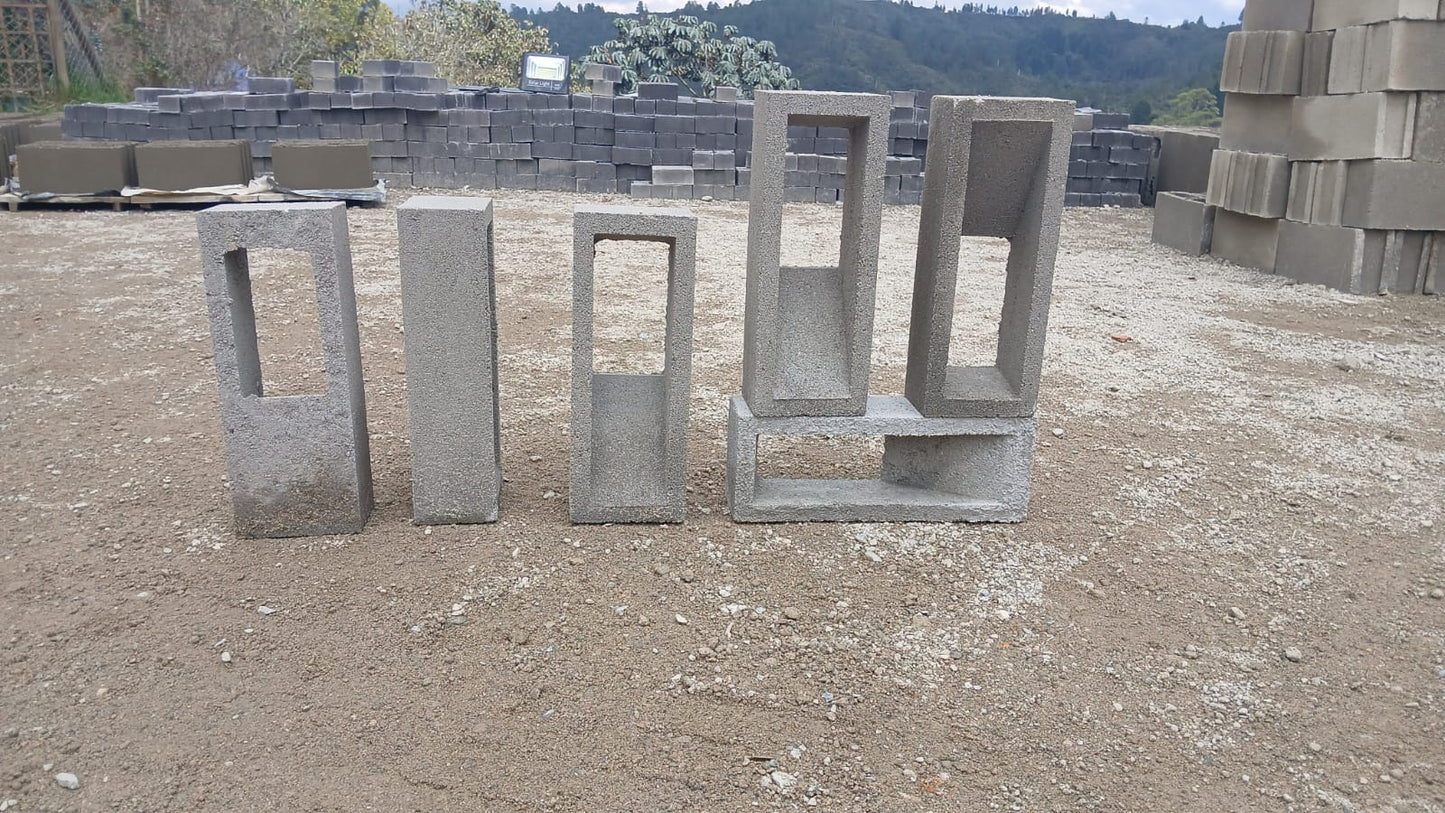 Calado Prensado de Concreto 40x10x15 cm