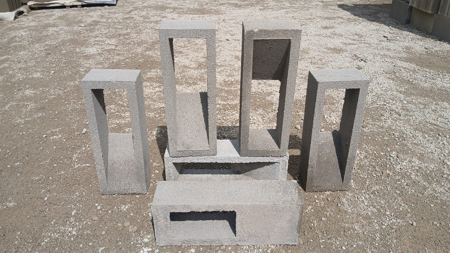 Calado Prensado de Concreto 40x10x15 cm