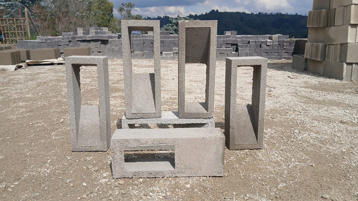 Calado Prensado de Concreto 40x10x15 cm