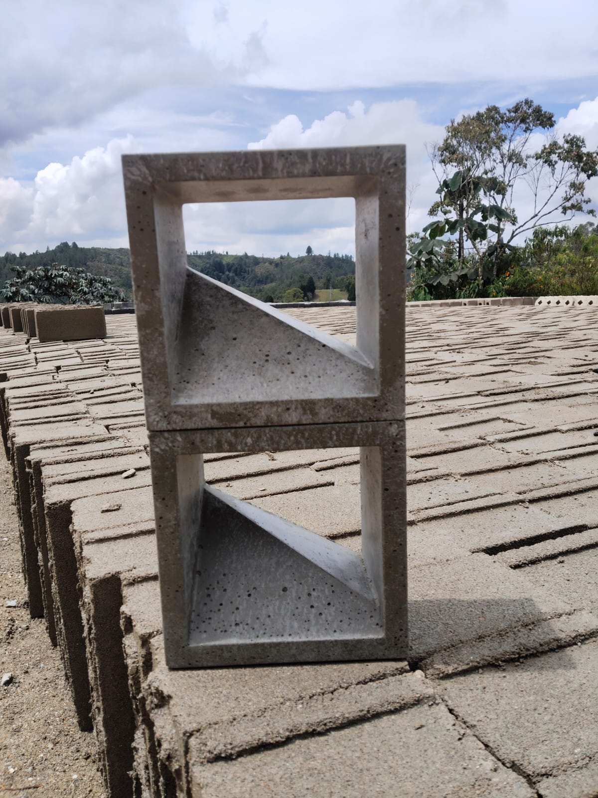 Calado Celosía de Concreto 20x20x10 cm