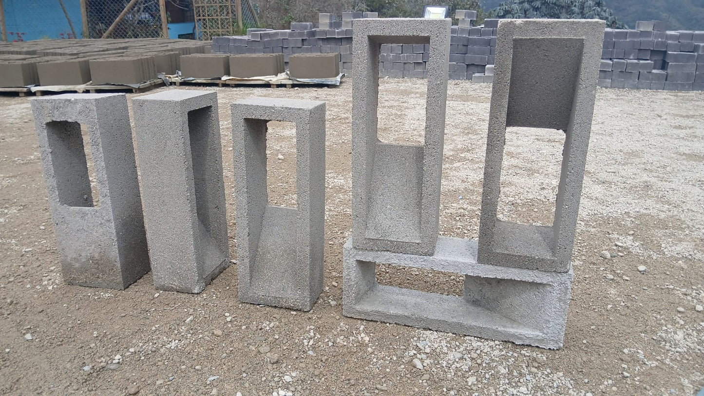 Calado Prensado de Concreto 40x10x15 cm